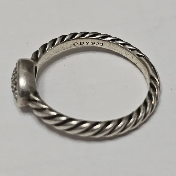 David Yurman Cable Collectible Oval Stack Ring - Picture 4 of 6